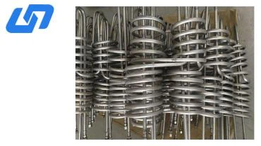 Tubo dobrado em espiral de titânio para evaporador de aquário