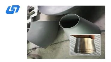 Redutores concêntricos de titânio sem costura em conexões de tubos